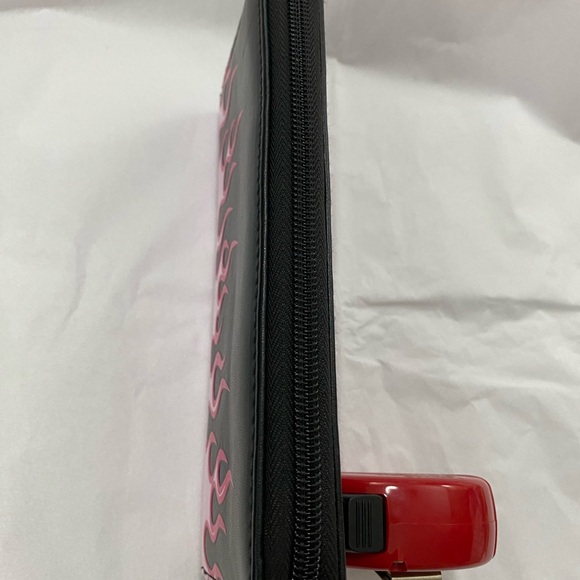 Pink Flames Zip Clutch Women’s Wallet - Picture 11 of 13